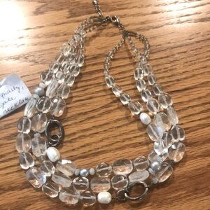 Vintage retired N1789 Silpada sterling silver “White heat” necklace